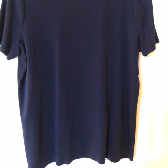 The Talbots Tee Talbots "Woman" Dark Blue Tee- 1X - Picture 3 of 4